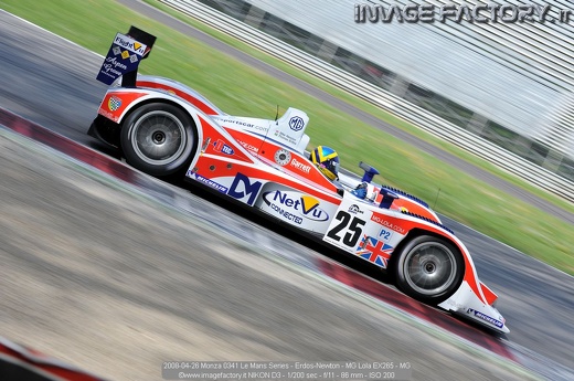2008-04-26 Monza 0341 Le Mans Series - Erdos-Newton - MG Lola EX265 - MG